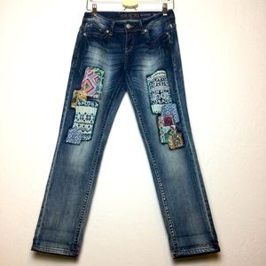 Grace in LA boyfriend patchwork jean